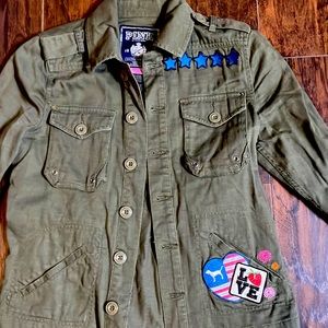 Women’s VS/PINK cargo green cargo jacket S